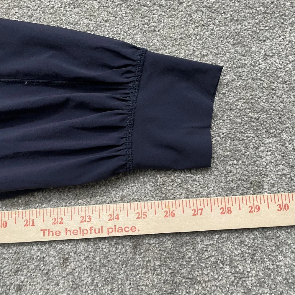 Lululemon Joggers Womens 8 Navy Sun Setter Tapered Cuffed Athletic Pants Yoga - Picture 8 of 10